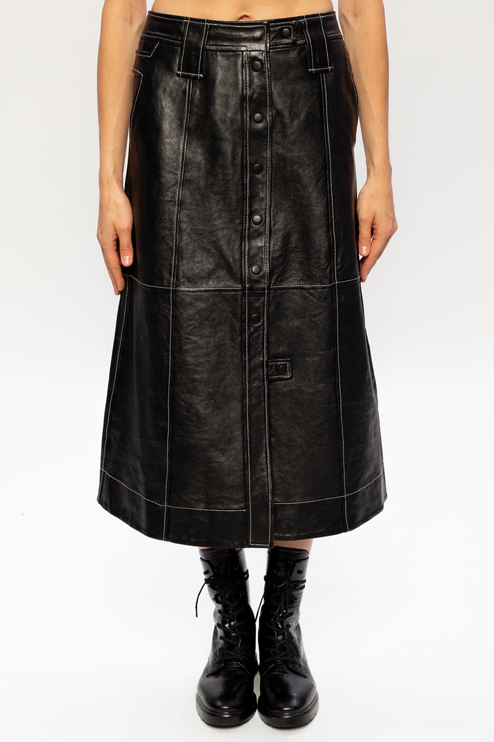 Ganni Leather skirt | Women's Clothing | Vitkac